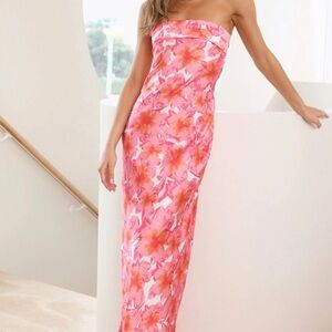 Hello molly strapless maxi dress